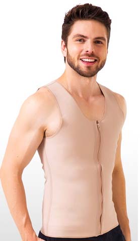 Mens Slimming ES305 Mens Slimming Vest with Zipper