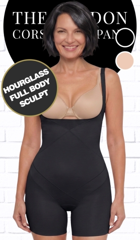 Instant Tummy Tuck Bodysuit - Black