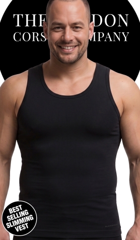 Mens Firm Slimming Vest - Black