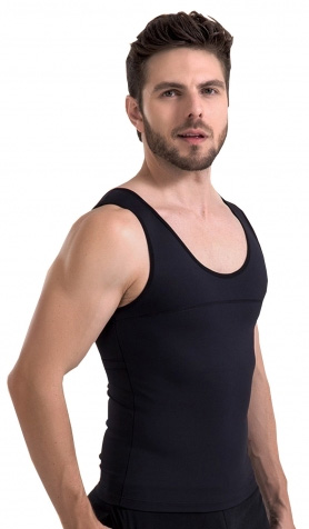Mens Shapewear ES5770 Mens Stomach Trimmer Vest for Undershirt