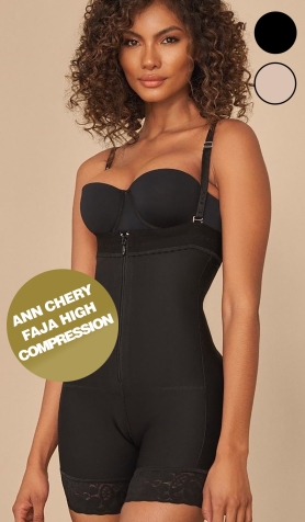 Ann Chery AC1044B Strapless Faja Body Shaper - Black