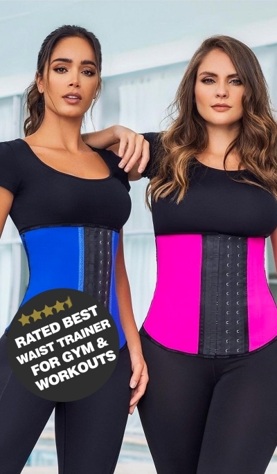 Corsetto Modellante Ann Chery Waist Trainer 2023 &ndash; Rosa Fluo, Taglia 32 S, Lattice